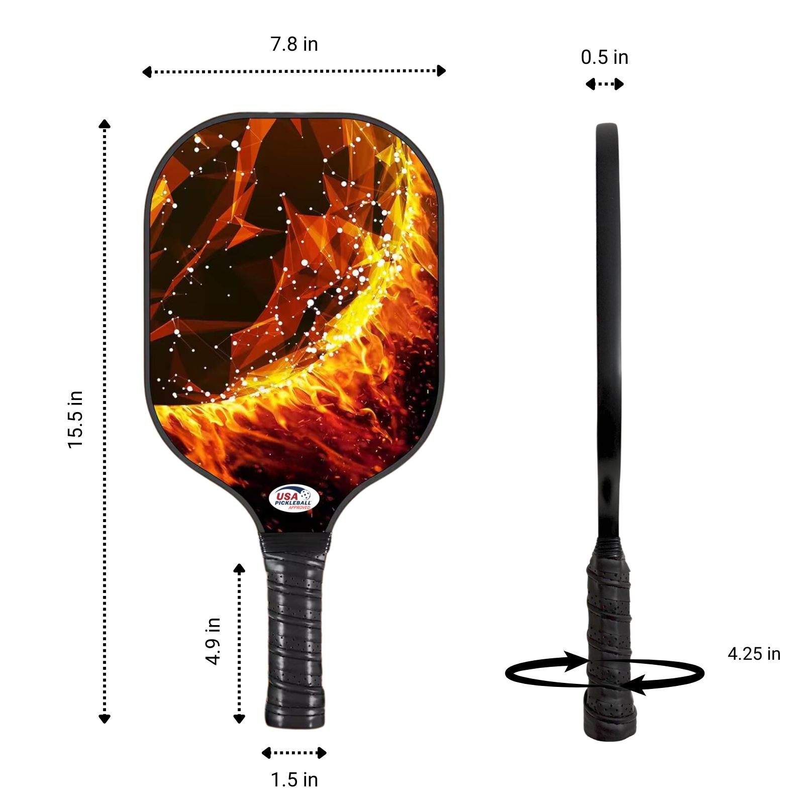 Pickleball paddle set for 2