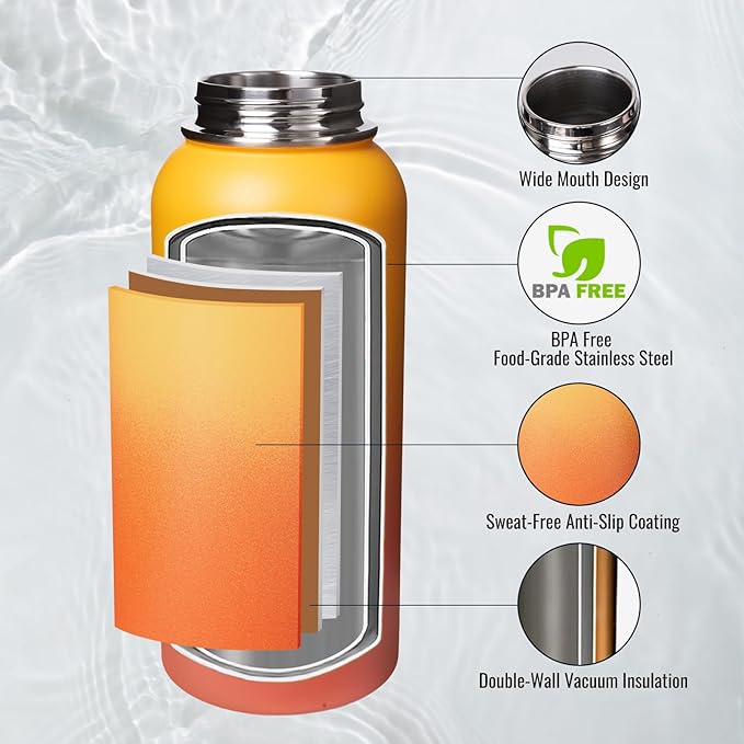 Insulated Water Bottle with Handle