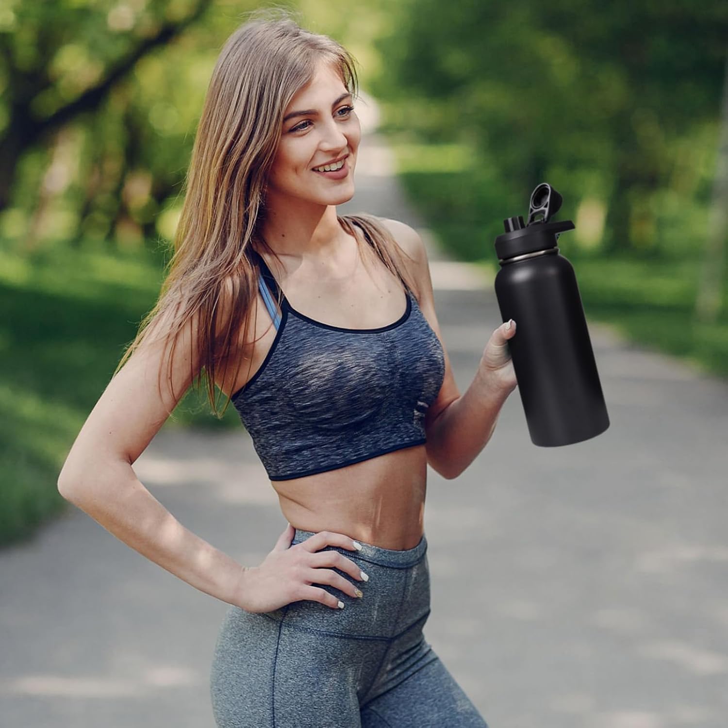 Insulated Water Bottle with Handle