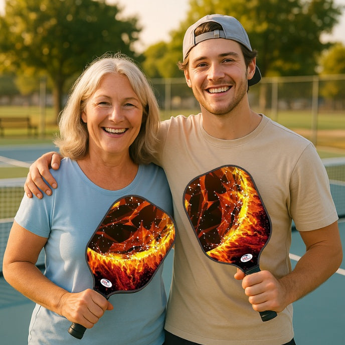 Pickleball paddle set for 2